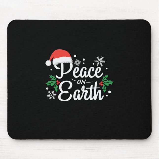 Xmas Peace On Earth Mouse Pad (Front)