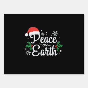 Xmas Peace On Earth Sign