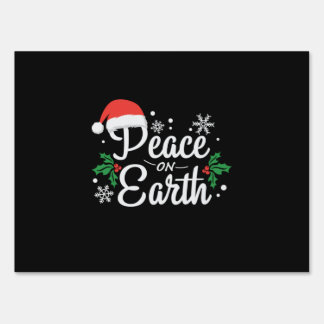 Xmas Peace On Earth Sign