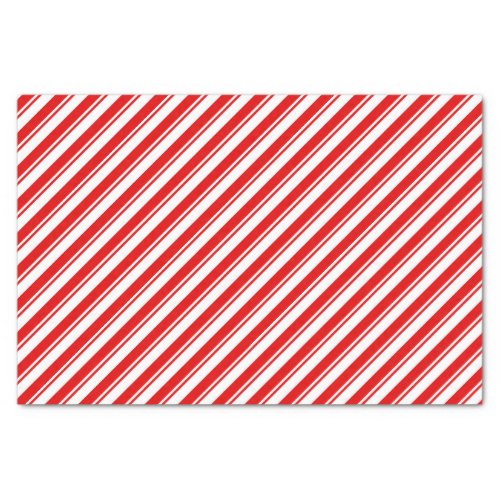 Xmas Peppermint Candy Red White Stripe Wrapping Tissue Paper