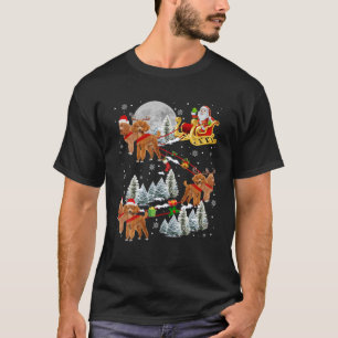 Xmas Poodle Sledge Christmas Sledge Santa Dog T-Shirt