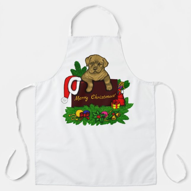 XMas Puppy Apron (Front)