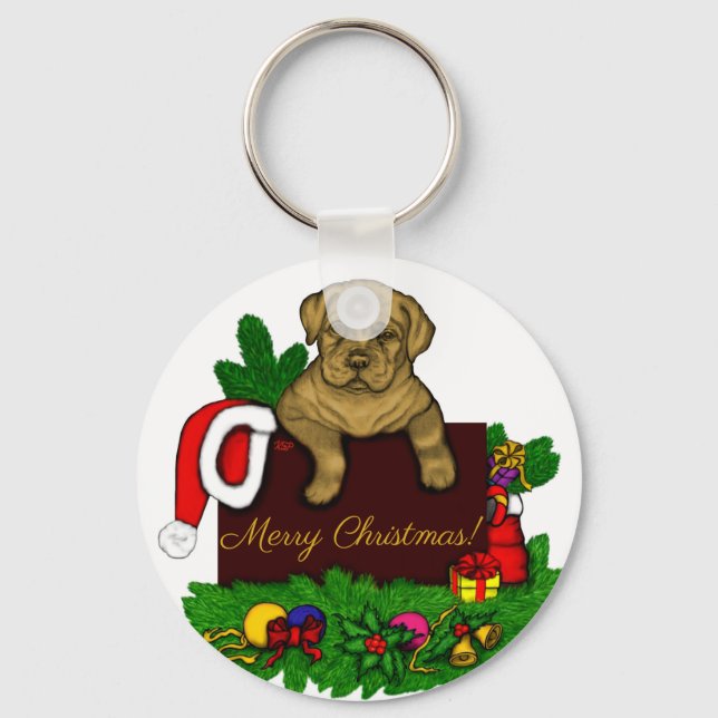 XMas Puppy Keychain (Front)