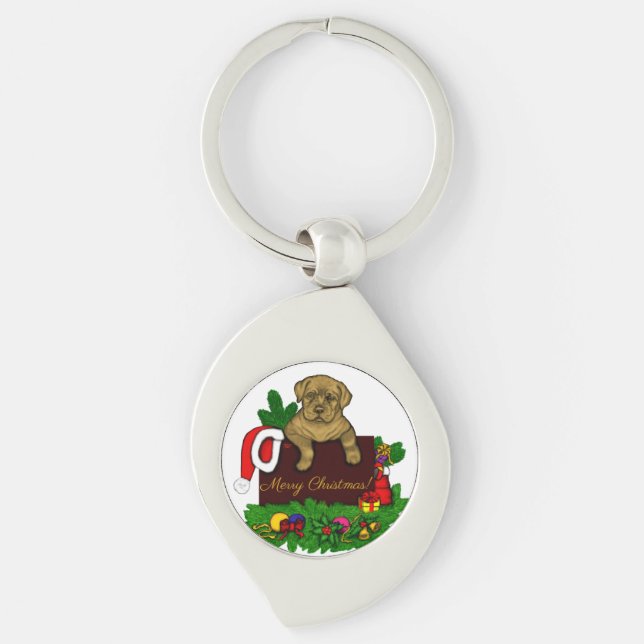 XMas Puppy Keychain (Front)
