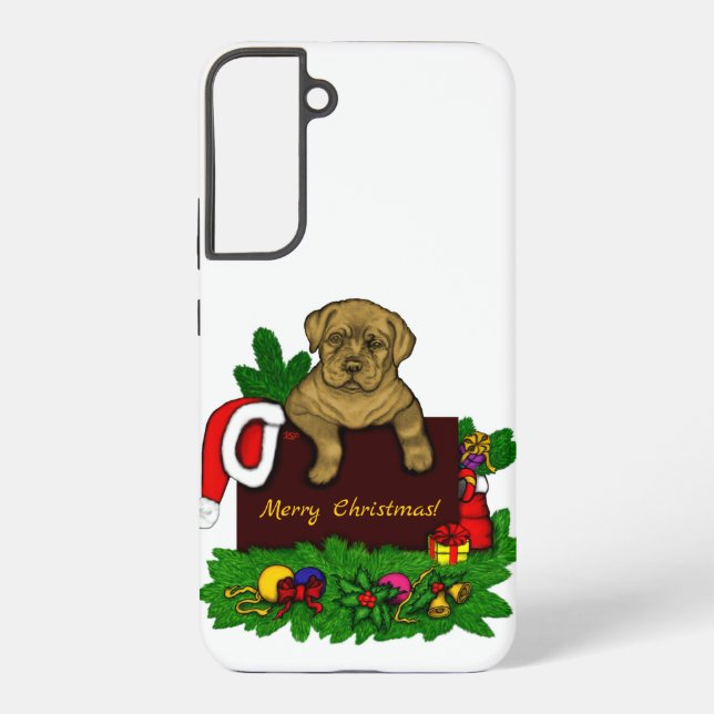 XMas Puppy Samsung Galaxy Case (Back)