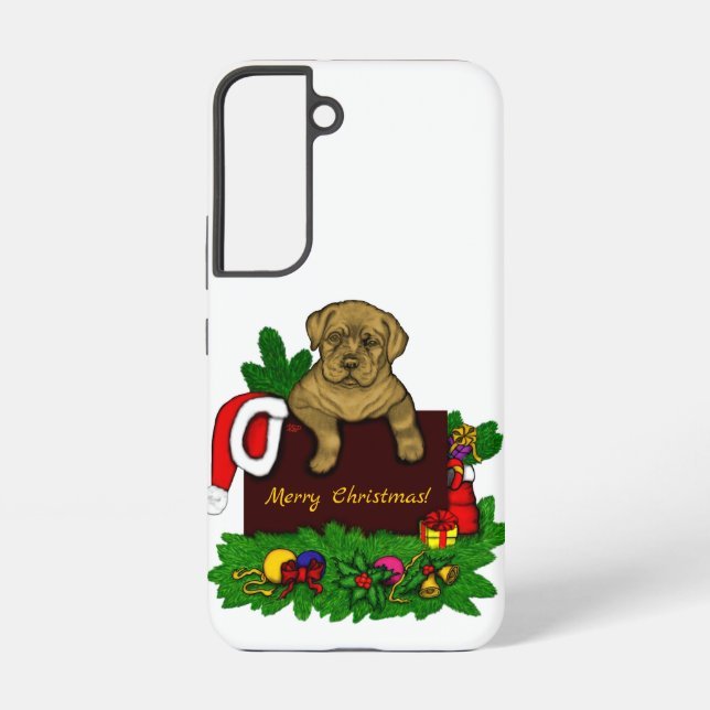 XMas Puppy Samsung Galaxy Case (Back)