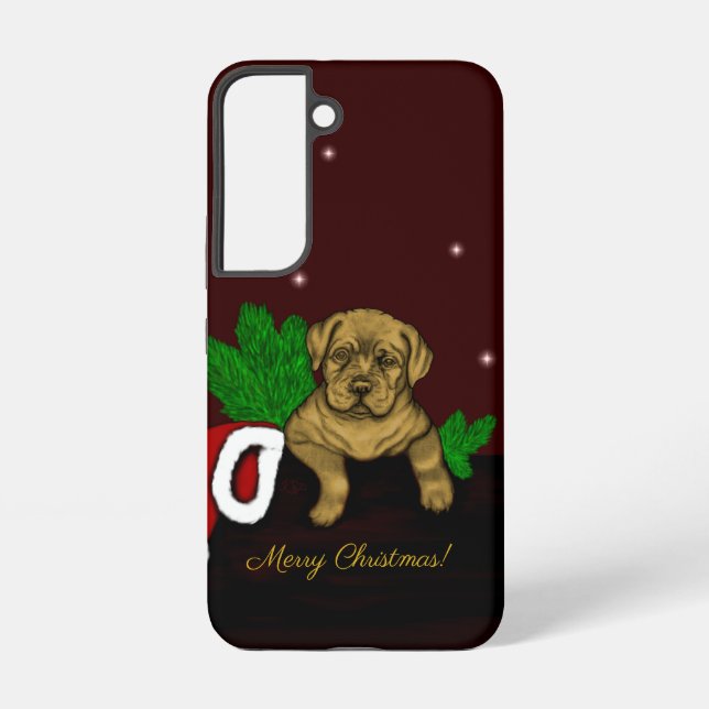 XMas Puppy Samsung Galaxy Case (Back)