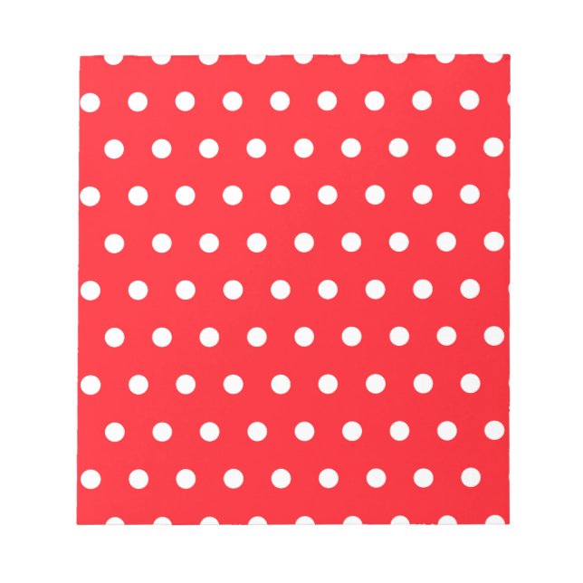 Xmas Red Circle Notepad (Front)