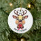 Xmas Reindeer, deer with antlers, cartoon graphic