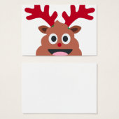 xmas reindeer poo emoji (Front & Back)