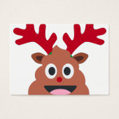 xmas reindeer poo emoji (Front)