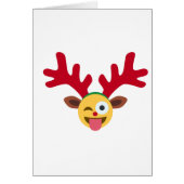 xmas reindeer wink emoji (Front)