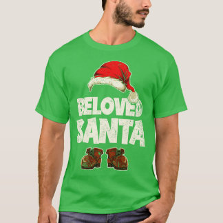 Xmas Retro Beloved Santa Claus Festive Santa T-Shirt