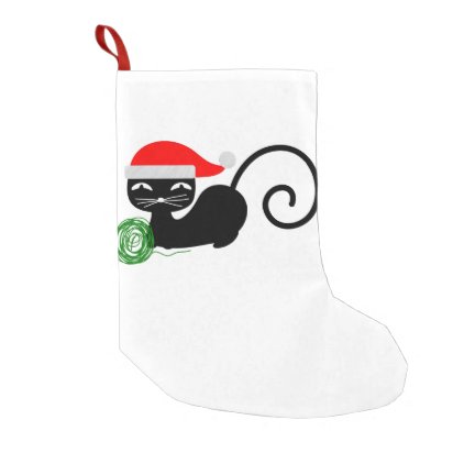 xmas santa cat christmas stocking