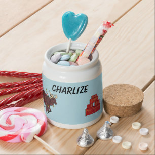 Xmas Santa Claus Candy Jar