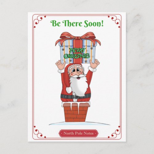 Xmas Santa Claus Christmas Illustration Postcard