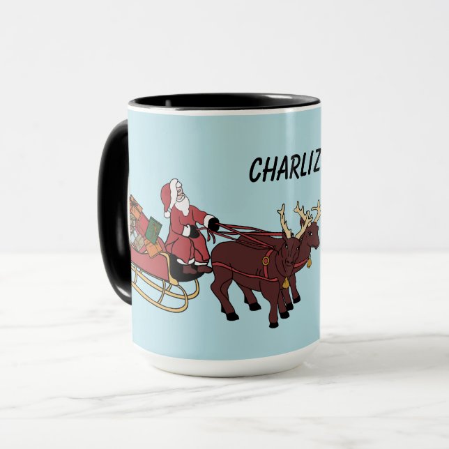 Xmas Santa Claus Mug (Front Left)
