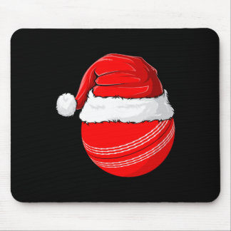 Xmas Santa Hat Christmas Cricket Mouse Pad