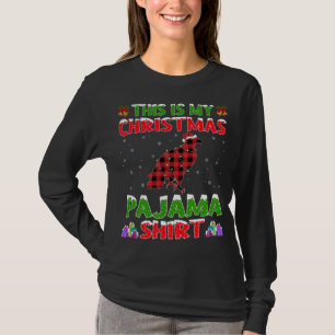 Xmas Santa Hat This Is My Bald Eagle Christmas Paj T-Shirt