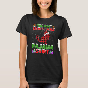 Xmas Santa Hat This Is My Chinchillas Christmas Pa T-Shirt