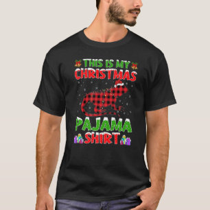 Xmas Santa Hat This Is My Iguana Christmas Pyjama T-Shirt