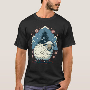 Xmas Sheep Santa on Christmas Sheep T-Shirt