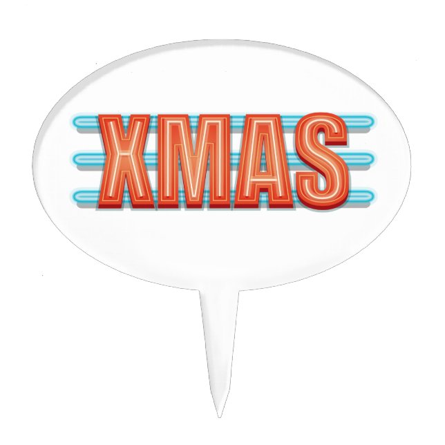 XMAS Sign Cake Topper (Front)