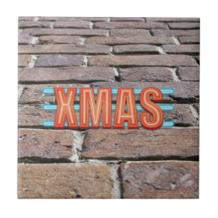 XMAS Sign Ceramic Tile
