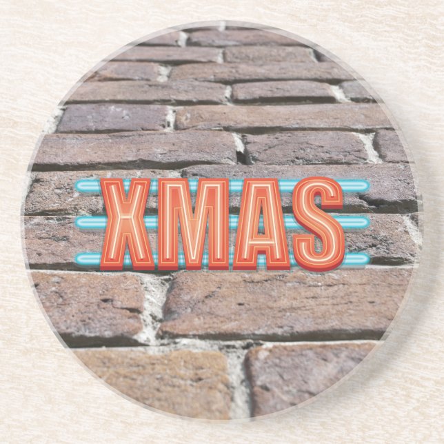 XMAS Sign Drink Coaster (Front)