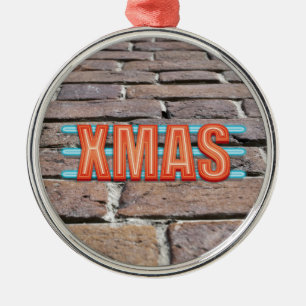 XMAS Sign Metal Ornament