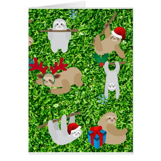 xmas sloth cards (Front)