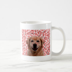 Xmas Smiling Golden Retriever Dog Coffee Mug