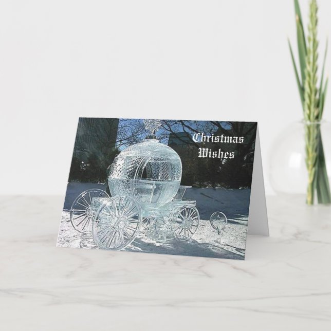 Xmas (Snow White Coach) Holiday Card (Front)