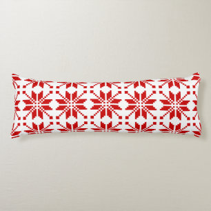 Xmas Snowflake Christmas Pattern Body Pillow