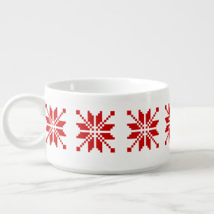 Xmas Snowflake Christmas Pattern Bowl
