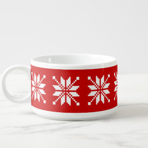 Xmas Snowflake Christmas Pattern Bowl