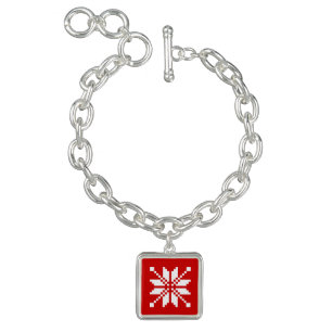 Xmas Snowflake Christmas Pattern Bracelet