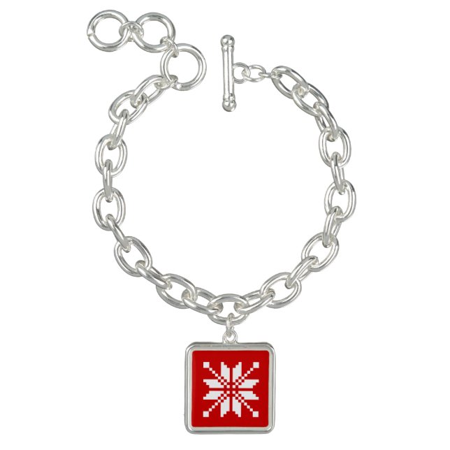 Xmas Snowflake Christmas Pattern Bracelet (Product)