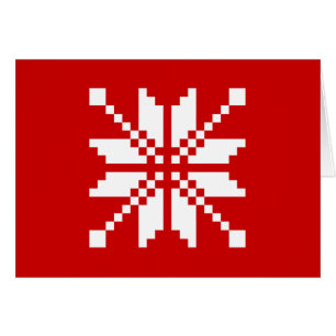 Xmas Snowflake Christmas Pattern Cards