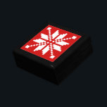 Xmas Snowflake Christmas Pattern Gift Box<br><div class="desc">Funny Snowflake Nordic Knitted / Knitting Jacquard Christmas Snow Pattern.

Globe Trotters specialises in idiosyncratic imagery from around the globe. Here you will find unique Greeting Cards,  Postcards,  Posters,  Mousepads and more.</div>