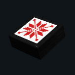 Xmas Snowflake Christmas Pattern Keepsake Box<br><div class="desc">Funny Snowflake Nordic Knitted / Knitting Jacquard Christmas Snow Pattern.

Globe Trotters specialises in idiosyncratic imagery from around the globe. Here you will find unique Greeting Cards,  Postcards,  Posters,  Mousepads and more.</div>
