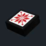 Xmas Snowflake Christmas Pattern Keepsake Box<br><div class="desc">Funny Snowflake Nordic Knitted / Knitting Jacquard Christmas Snow Pattern.

Globe Trotters specialises in idiosyncratic imagery from around the globe. Here you will find unique Greeting Cards,  Postcards,  Posters,  Mousepads and more.</div>
