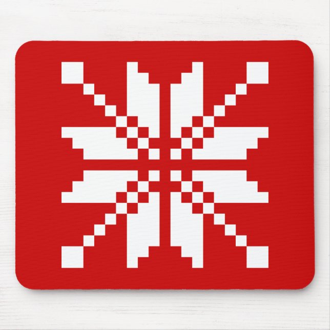 Xmas Snowflake Christmas Pattern Mouse Pad (Front)