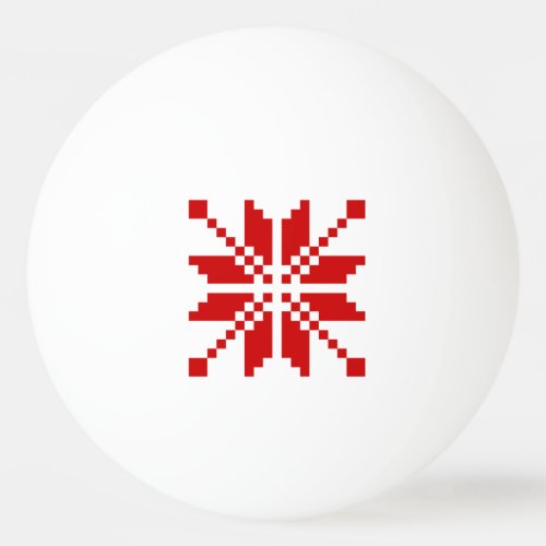 Xmas Snowflake Christmas Pattern Ping_Pong Ball