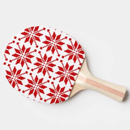 Xmas Snowflake Christmas Pattern Ping Pong Paddle