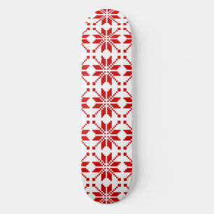 Xmas Snowflake Christmas Pattern Skateboard Deck