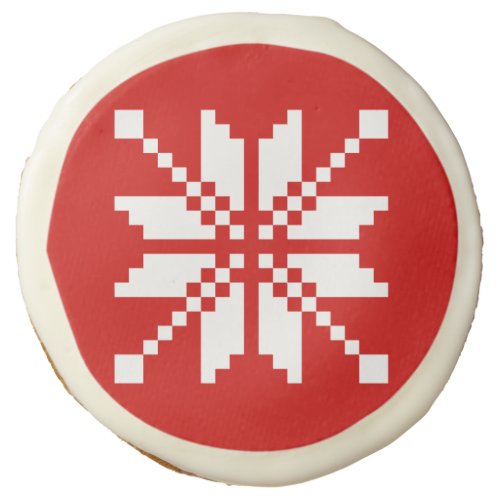 Xmas Snowflake Christmas Pattern Sugar Cookie