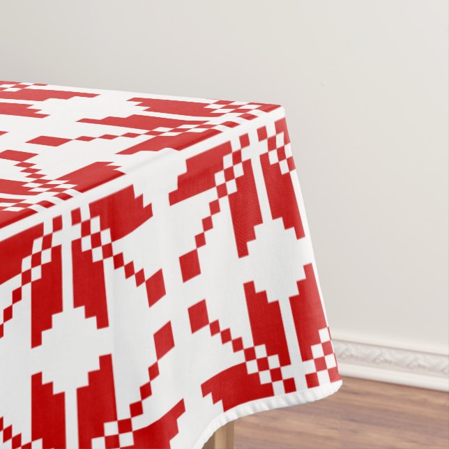 Xmas Snowflake Christmas Pattern Tablecloth (In Situ)