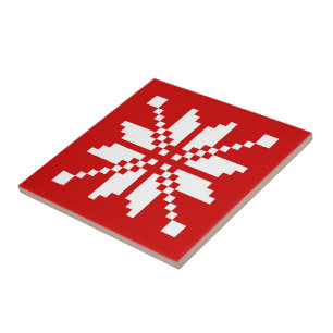 Xmas Snowflake Christmas Pattern Tile