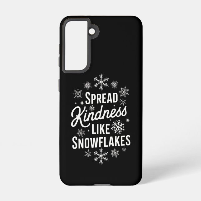 Xmas Spread Kindness Like Snowflakes Christmas  Samsung Galaxy Case (Back)